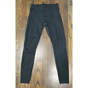 Lululemon Compression Surge Reflective Leggings Men's M Black Full Length EUC